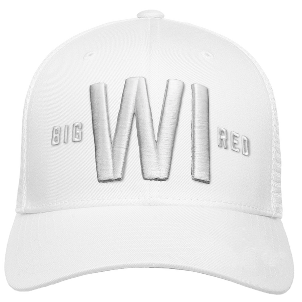 WI Big Red Flexfit® Mesh Snap Back Cap